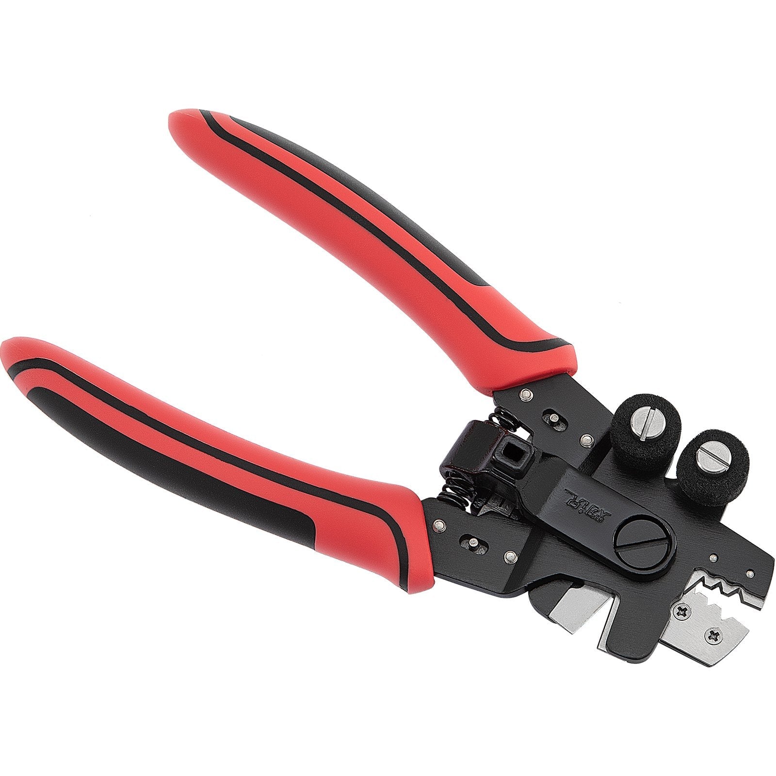 VEVOR Fiber Optic Stripper, 4 in 1 Wire Cutters Pliers, Three Hole Fiber Stripping Plier w/Wire Cutter for Stripping, Cutting and Cleaning, Applied in Electrical Work and Maintenance 