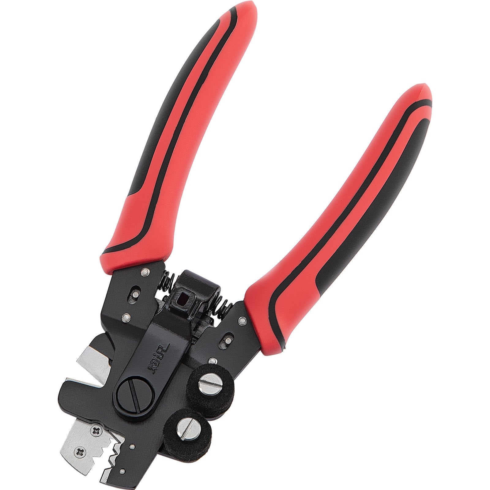 VEVOR Fiber Optic Stripper, 4 in 1 Wire Cutters Pliers, Three Hole Fiber Stripping Plier w/Wire Cutter for Stripping, Cutting and Cleaning, Applied in Electrical Work and Maintenance 