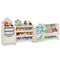 VEVOR Kid Toy Storage and Bookshelf with 10 Movable Plastic Bins & Drawing Board
