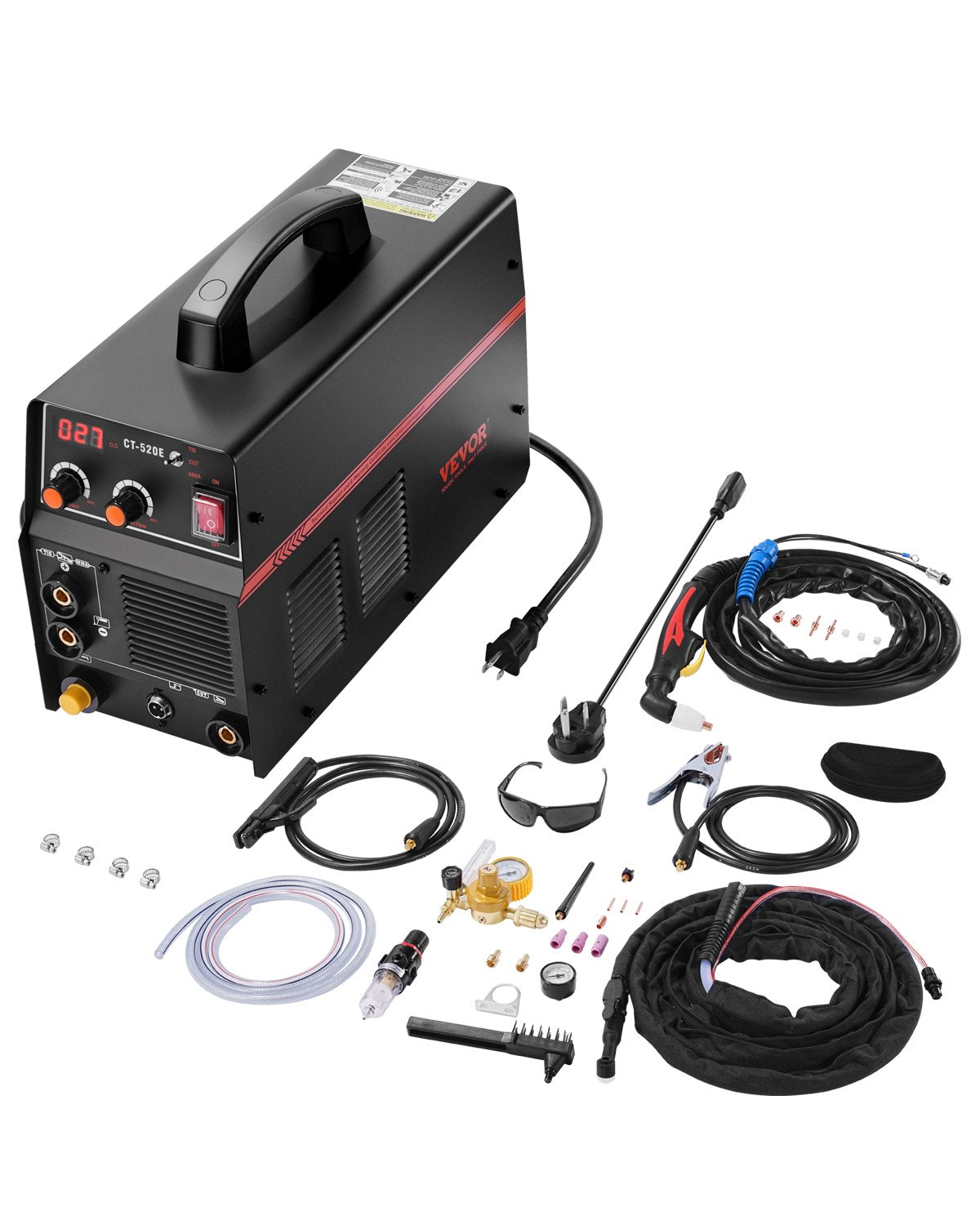 VEVOR 3 in 1 Plasma Cutter Welder Machine CT-520E TIG/MMA Plasma Cutter Combo 