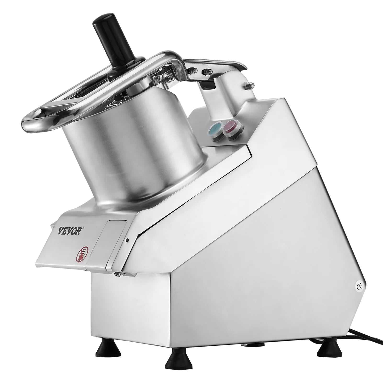 VEVOR Food Processor & Vegetable Chopper w/ 6 Blades Food-Grade Stainless Steel