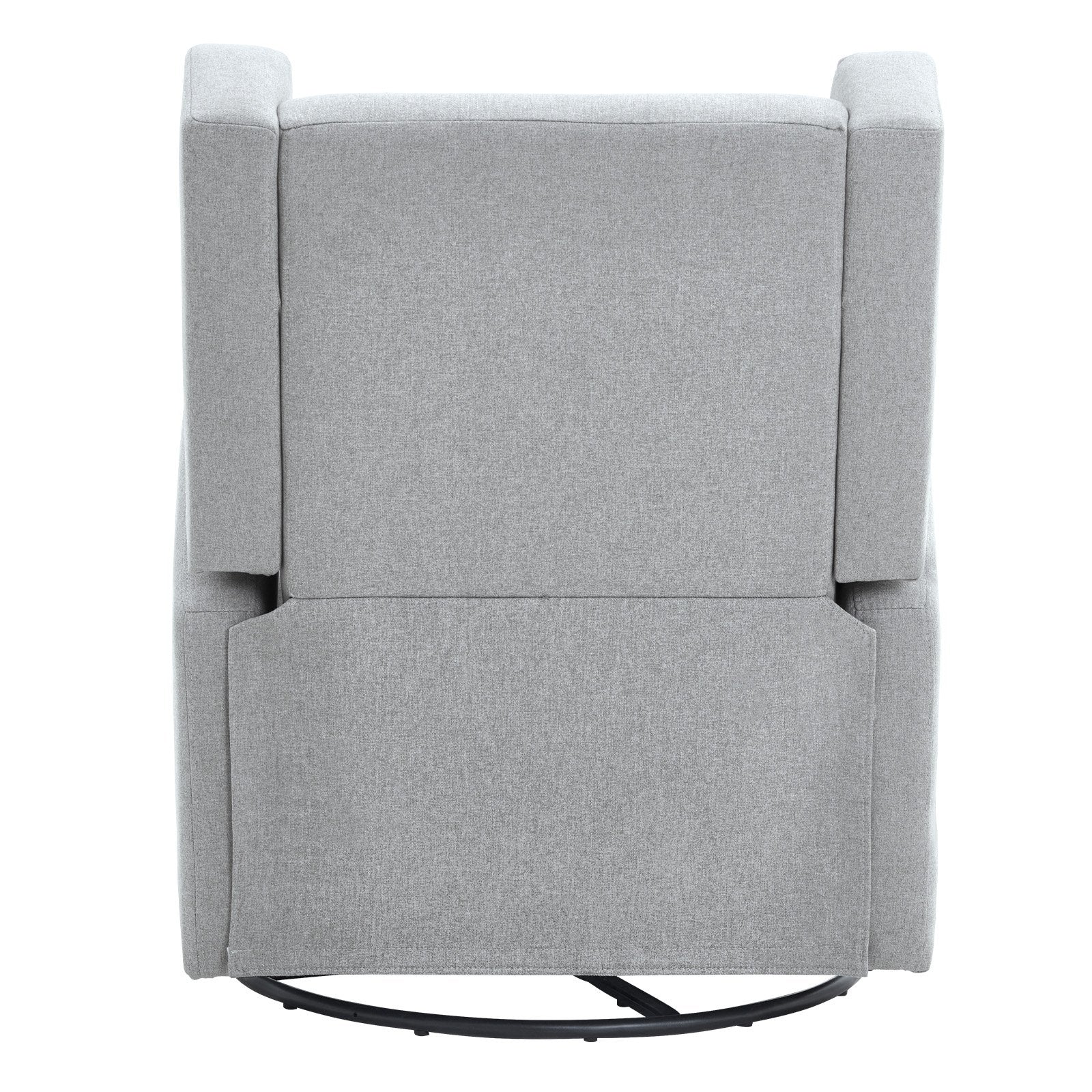 VEVOR Electronic Power Recliner and Swivel Glider, 250 lbs Weight Capacity Swivel Glider Recliner Chair with Adjustable Angle, Polyester Surface Recliner Rocker for Living Room, Bedroom, Light Gray 