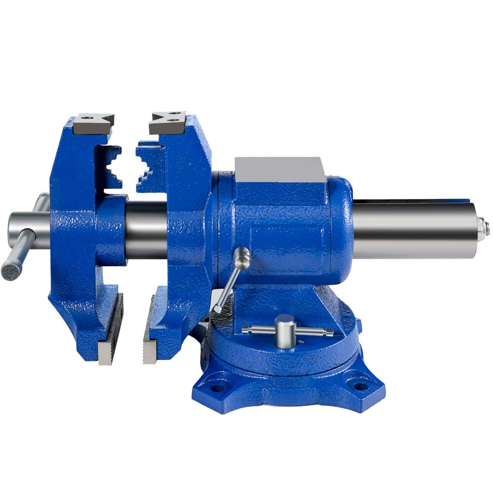 VEVOR 5" Heavy Duty Bench Vise, Double Swivel Rotating Vise Head/Body Rotates 360°,Pipe Vise Bench Vices 30Kn Clamping Force,for Clamping Fixing Equipment Home or Industrial Use 