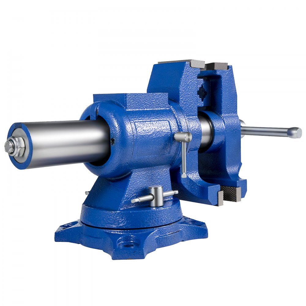 VEVOR 5" Heavy Duty Bench Vise, Double Swivel Rotating Vise Head/Body Rotates 360°,Pipe Vise Bench Vices 30Kn Clamping Force,for Clamping Fixing Equipment Home or Industrial Use 