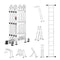 VEVOR Multi-Purpose Folding Ladder 7-in-1 3 Step 12ft Reach Height for Work