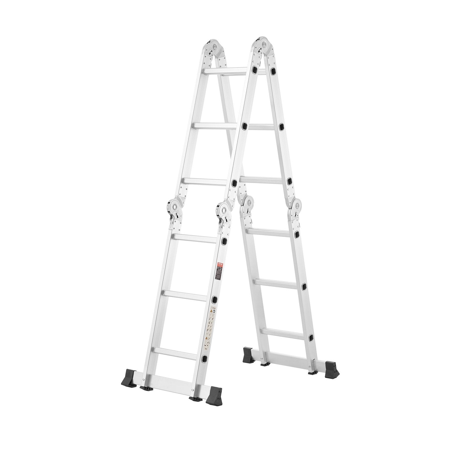 VEVOR Multi-Purpose Folding Ladder 7-in-1 3 Step 12ft Reach Height for Work 