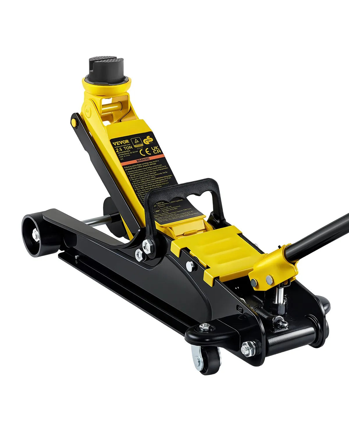 VEVOR Floor Jack, 2.5 Ton Low Profile Floor Jack, Heavy-duty Steel Racing Floor Jack With Single Piston Lift Pump, Floor Jack Lifting Range 3.35"-14.96"
