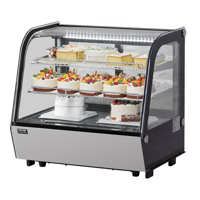 VEVOR Refrigerated Display Case Bakery Display Fridge Case 4.2 cu ft/115L 2-Tier 