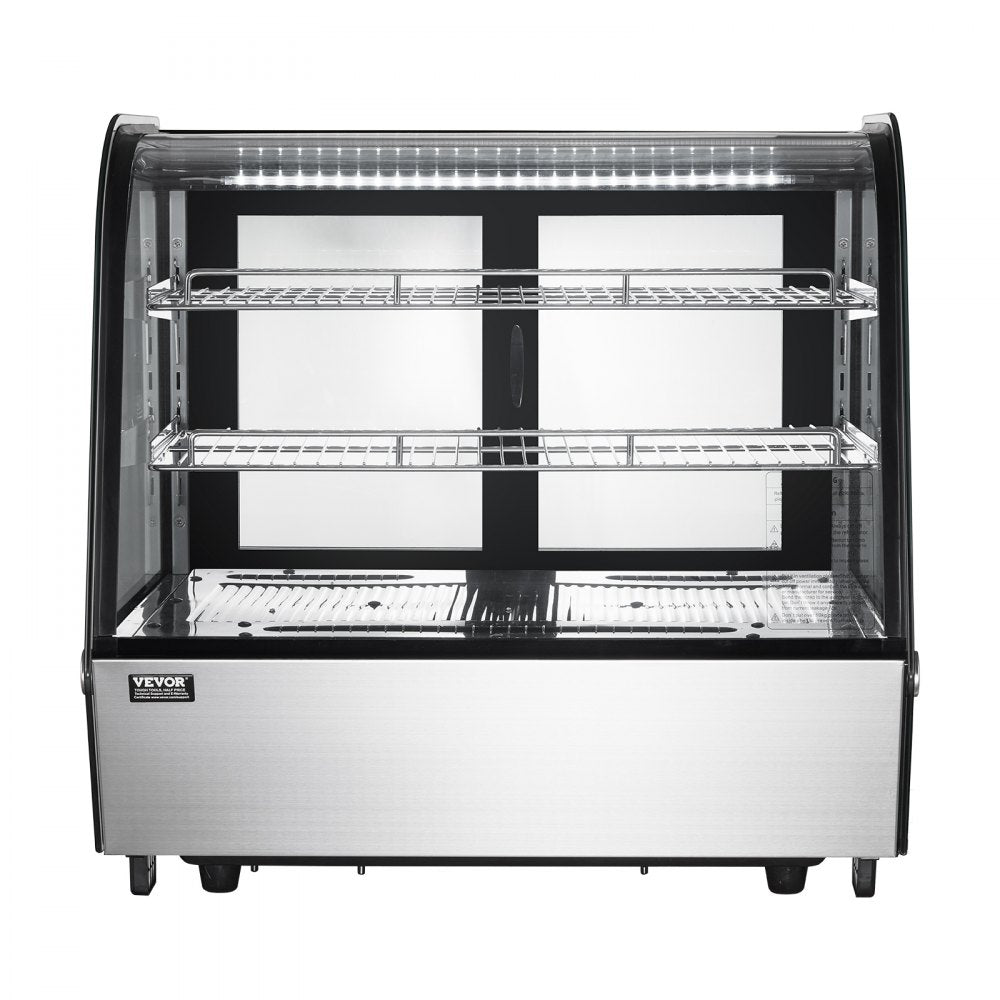 VEVOR Refrigerated Display Case Bakery Display Fridge Case 4.2 cu ft/115L 2-Tier 