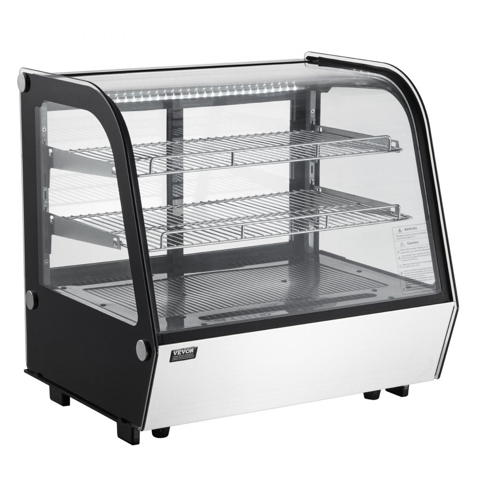VEVOR Refrigerated Display Case Bakery Display Fridge Case 4.2 cu ft/115L 2-Tier 