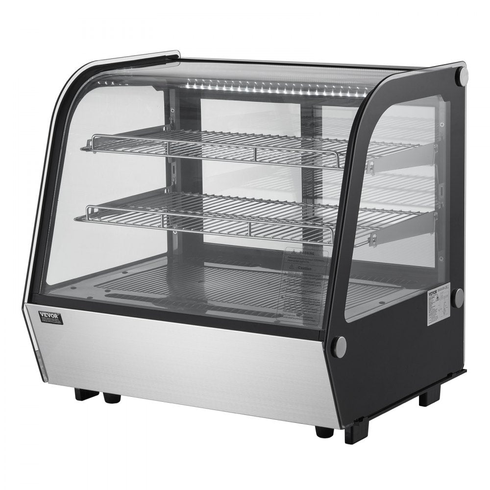 VEVOR Refrigerated Display Case Bakery Display Fridge Case 4.2 cu ft/115L 2-Tier 