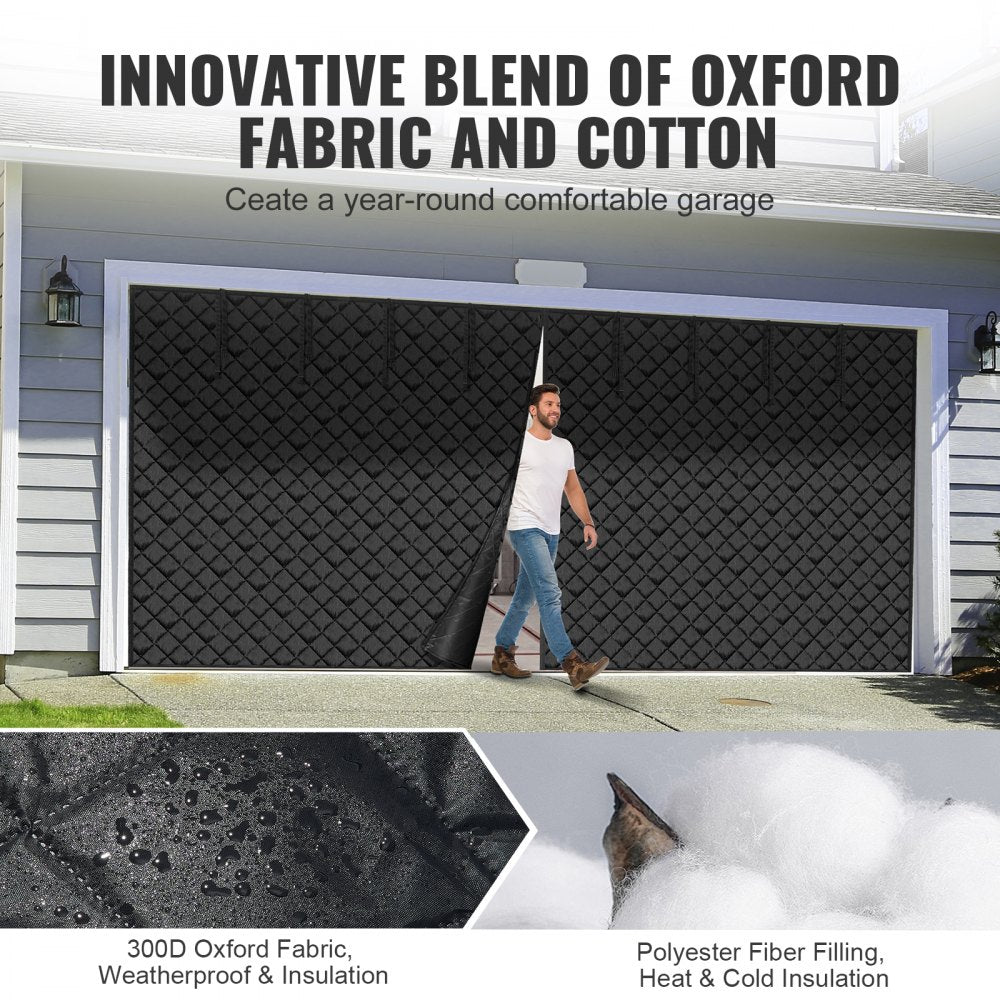 VEVOR Garage Door Screen for Winter 18.3 x 7.15 ft Garage Door Insulation Kit 