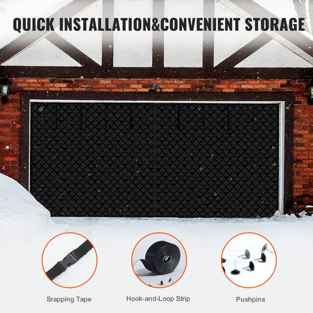 VEVOR Garage Door Screen for Winter 18.3 x 7.15 ft Garage Door Insulation Kit 