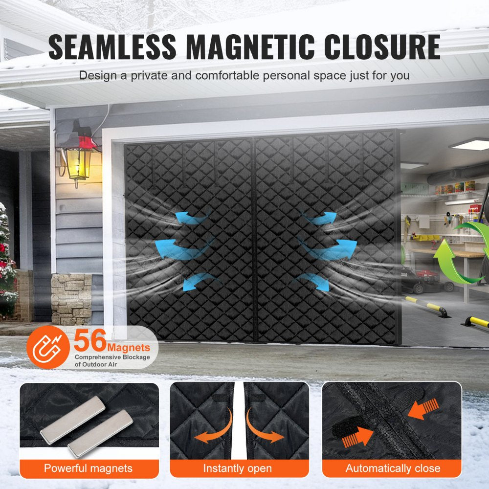 VEVOR Garage Door Screen for Winter 10.3 x 8.14 ft Garage Door Insulation Kit 
