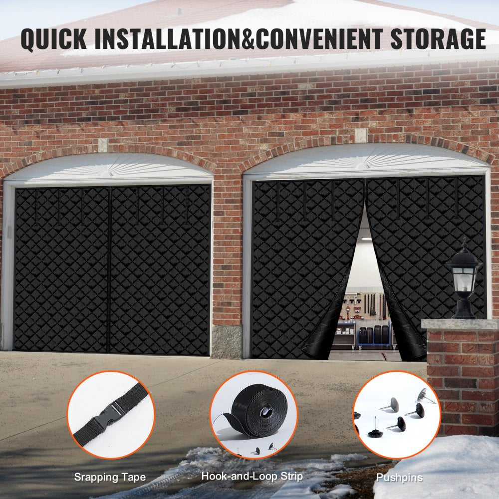 VEVOR Garage Door Screen for Winter 10.3 x 8.14 ft Garage Door Insulation Kit 