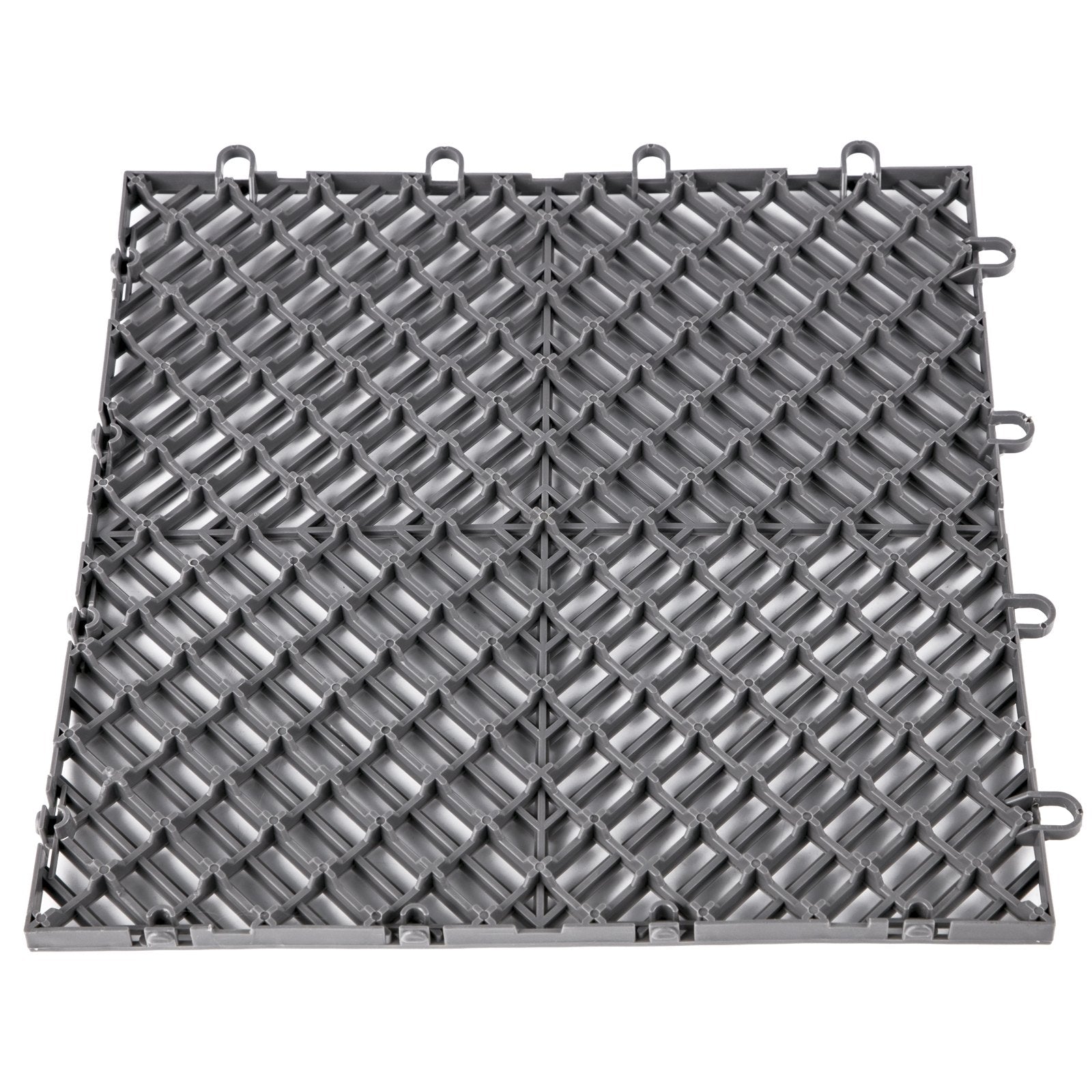VEVOR Rubber Tiles Interlocking 55 PCS Gary, Drainage Tiles 12x12x0.5 Inches, Deck Tiles Outdoor Floor Tiles, Outdoor Interlocking Tiles, Deck Flooring for Pool Shower Bathroom Deck Patio Garage 