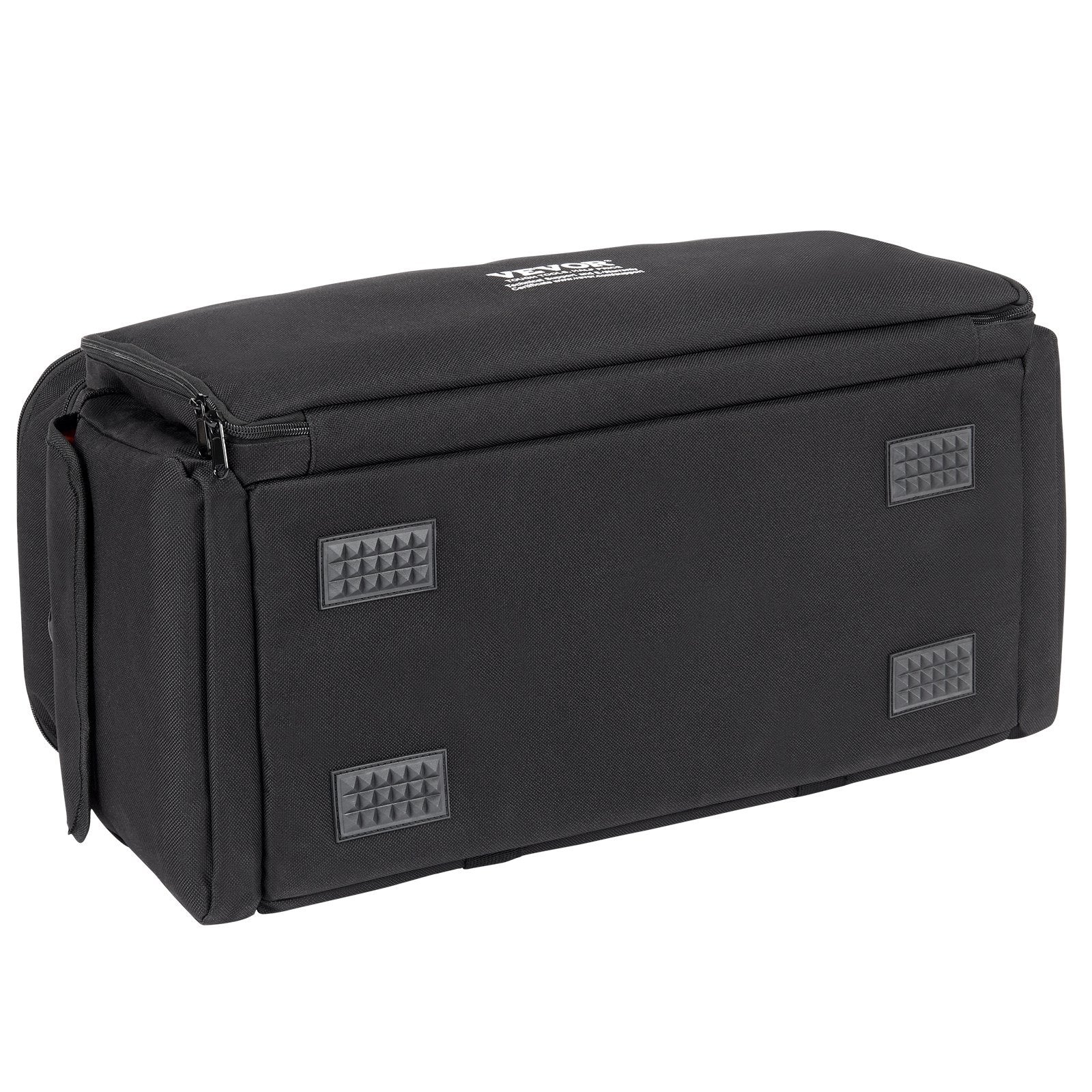 VEVOR DJ Cable File Bag, 1200D Oxford Fabric, DJ Gig Bag with 9 Detachable Divider 4.92 ft Padded Shoulder Strap Plastic Bottom Pad, 23.6 x 11.8 x 12.7 in DJ Wire Bag for DJ Gear Musical Accessories 