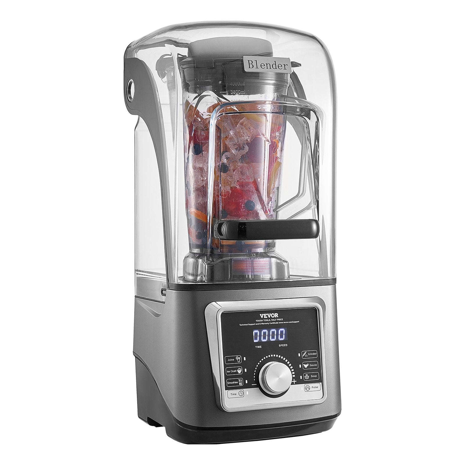 VEVOR 135 oz 1400W Blender for Smoothies Food Processing Blender for Kitchen 