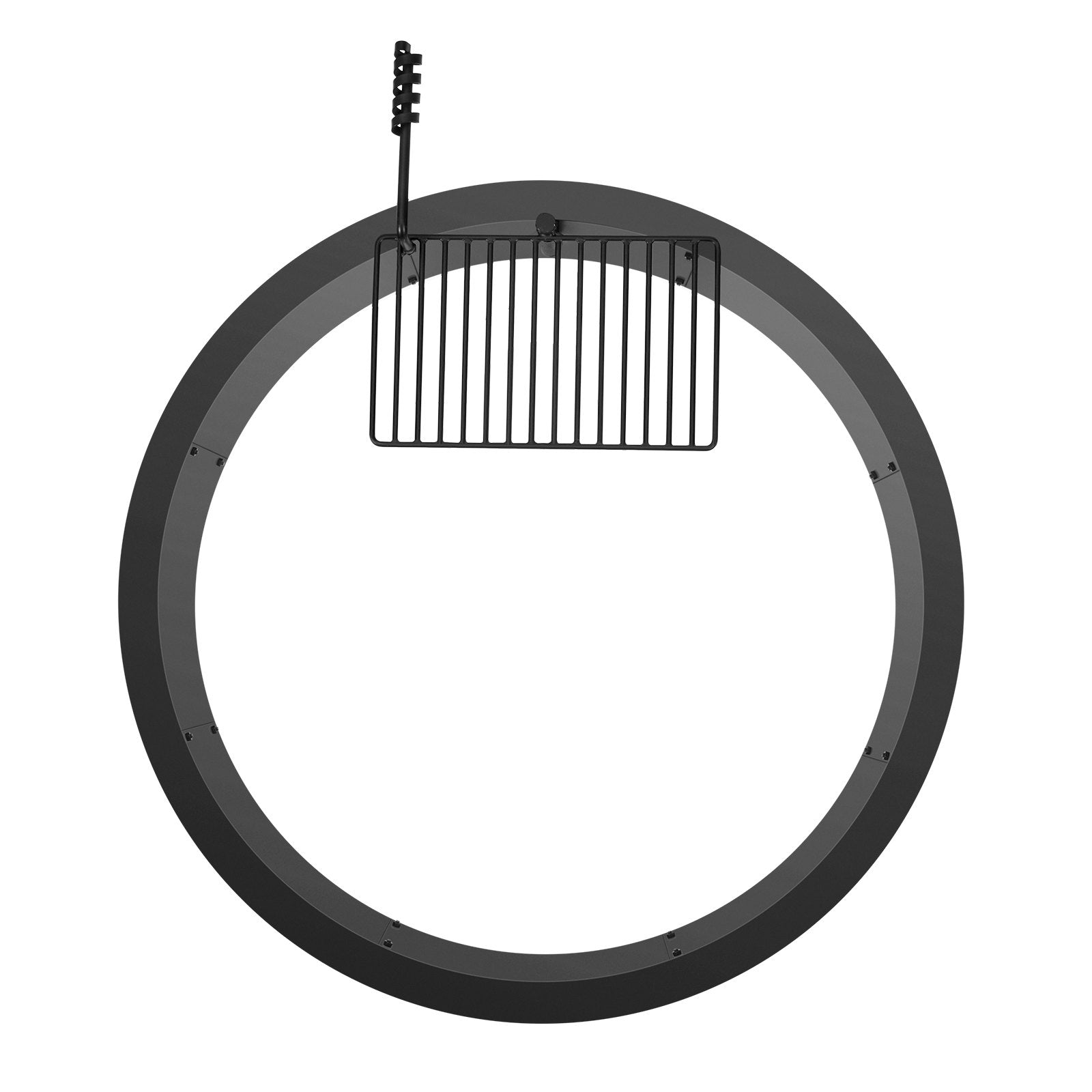 VEVOR Fire Pit Ring w/ BBQ Fire Ring 40 Inch Outer Steel DIY Campfire Firepit 