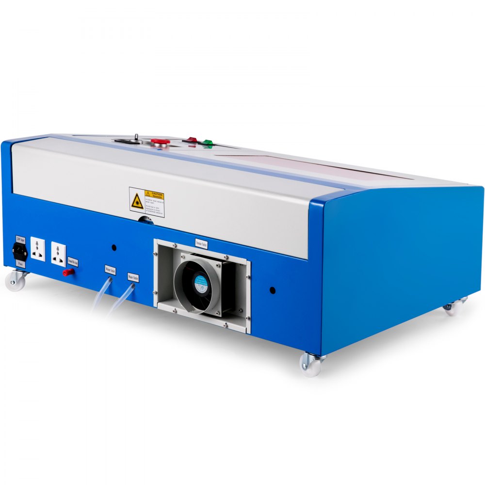 VEVOR K40 Laser Engraver CO2 Laser Engraving Cutting Machine 12x8 inches Laser Engraving Machine with Movable Wheels and Exhaust Fan 