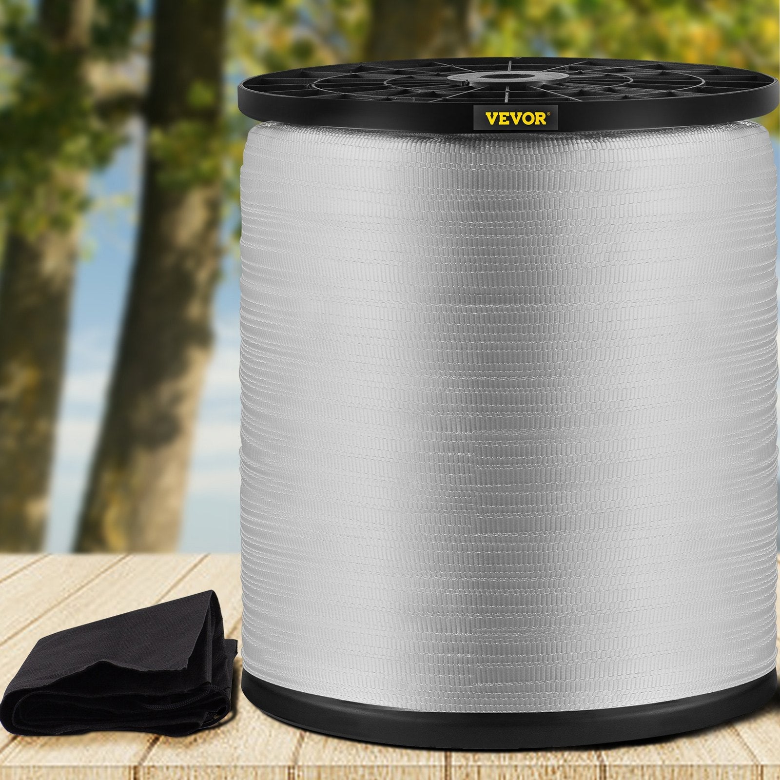 VEVOR 1250Lbs Polyester Pull Tape, 3153\' x 1/2\" Flat Tape for Wire & Cable Conduit Work Variable Functions, Flat Rope for Pulling/Loading/Packing in Any Weather CONDITON 