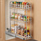 3-Tier Pull-Out Spice Rack Organizer for Cabinet – Heavy-Duty Slide-Out Kitchen Storage
