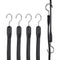 VEVOR 4 Pcs Flat Bungee Cord Set 20 mm Heavy Duty Bungee Straps with S-Hook 40
