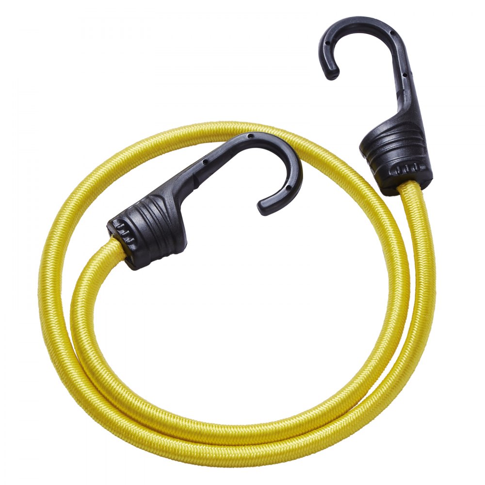 VEVOR 32 Pcs Bungee Cords Set 8 mm Heavy Duty Bungee Straps with A3 Steel Hooks 