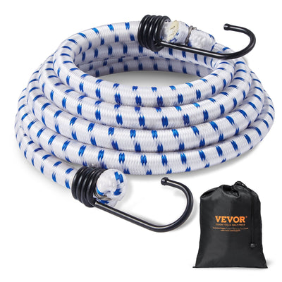 VEVOR 6 Pcs Bungee Cords with A3 Steel Hooks 72" Heavy Duty Bungee Straps 12mm 
