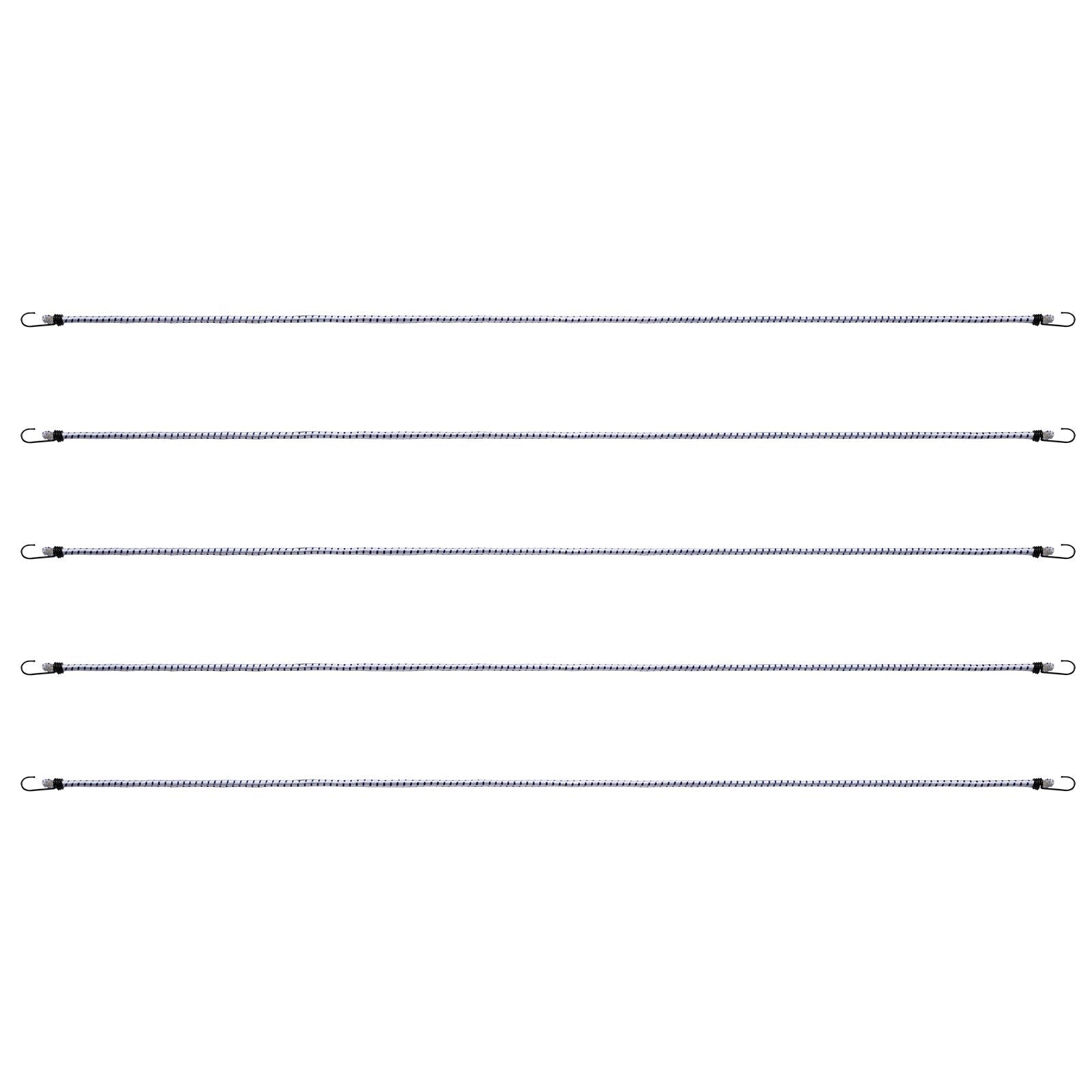 VEVOR 6 Pcs Bungee Cords with A3 Steel Hooks 72" Heavy Duty Bungee Straps 12mm 