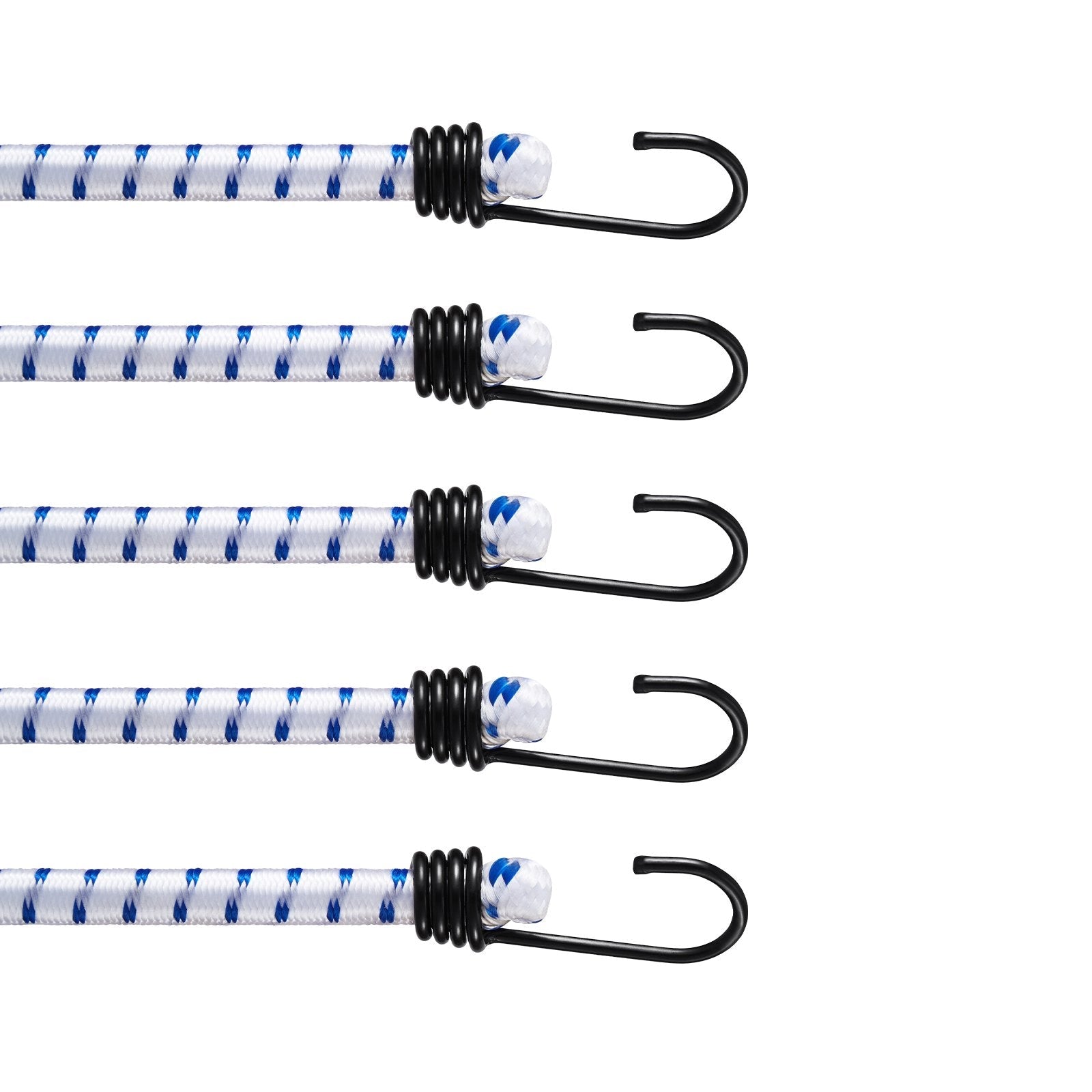 VEVOR 6 Pcs Bungee Cords with A3 Steel Hooks 72" Heavy Duty Bungee Straps 12mm 