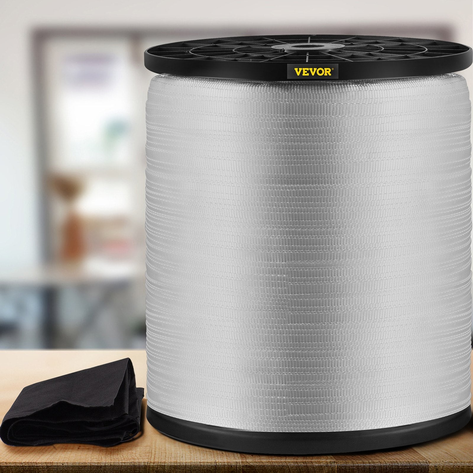 VEVOR 170Lbs Polyester Pull Tape, 3153\' x 3/16\" Flat Tape for Wire & Cable Conduit Work Variable Functions, Flat Rope for Pulling/Loading/Packing in Any Weather CONDITON 