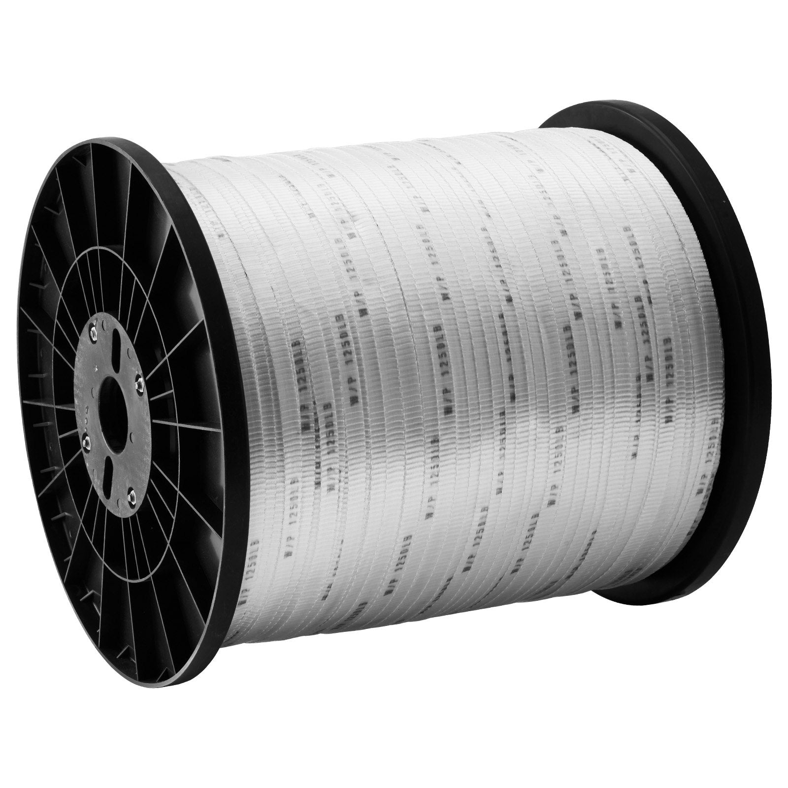 VEVOR Polyester Pull Tape, 1/2" x 5249' Mule Tape Flat Rope, 1250 lbf Tensile Capacity, Printed Webbing Cable Pulling Tape for Packaging, Gardening, Commercial Electrical, Conduit Work, White 
