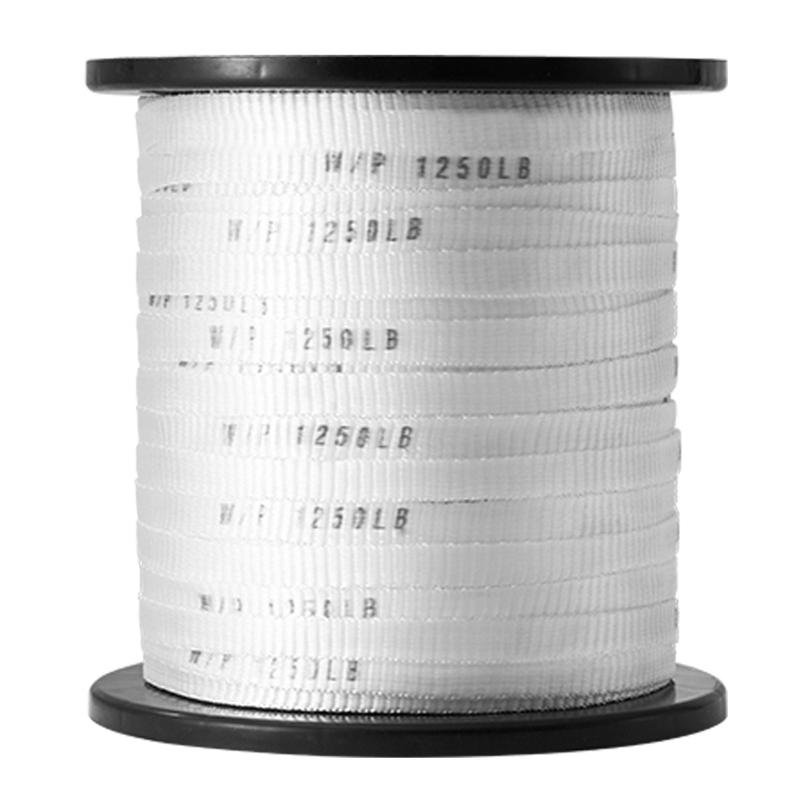 VEVOR Polyester Pull Tape, 1/2" x 528' Mule Tape Flat Rope, 1250 lbf Tensile Capacity, Printed Webbing Cable Pulling Tape for Packaging, Gardening, Commercial Electrical, Conduit Work, White 