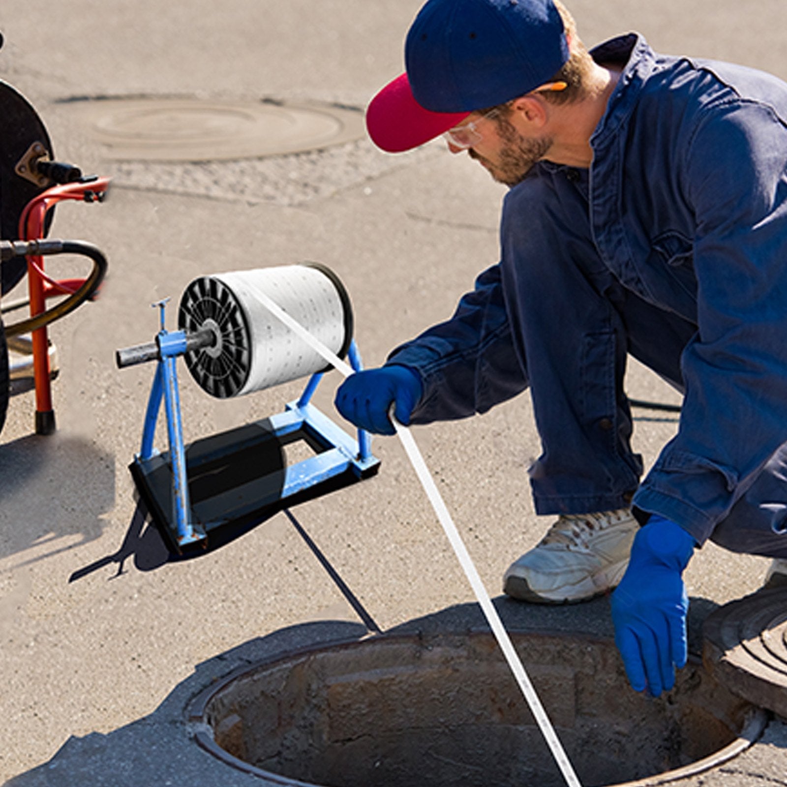 VEVOR Polyester Pull Tape, 3/4" x 528' Mule Tape Flat Rope, 2500 lbf Tensile Capacity, Printed Webbing Cable Pulling Tape for Packaging, Gardening, Commercial Electrical, Conduit Work, White 