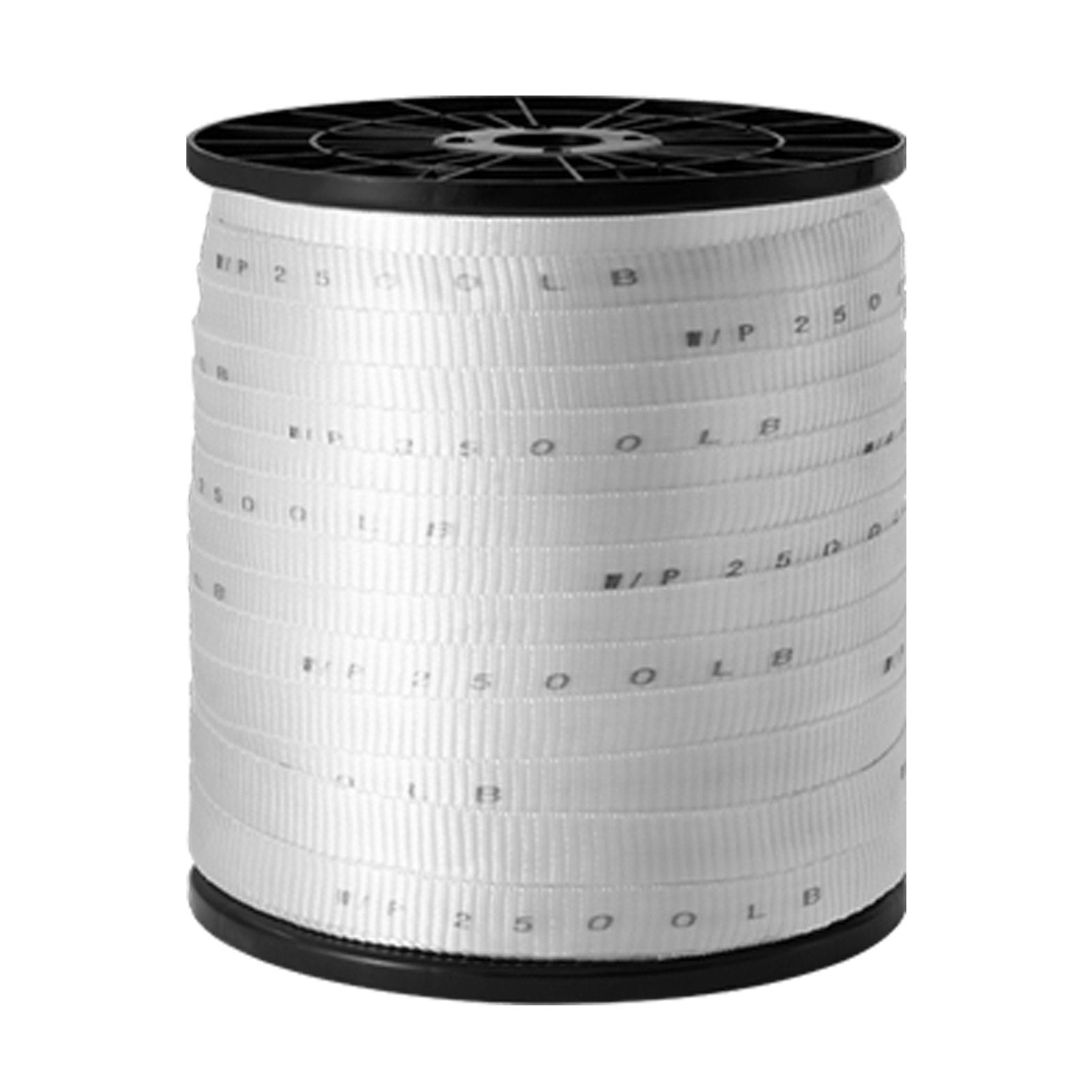 VEVOR Polyester Pull Tape, 3/4" x 528' Mule Tape Flat Rope, 2500 lbf Tensile Capacity, Printed Webbing Cable Pulling Tape for Packaging, Gardening, Commercial Electrical, Conduit Work, White 