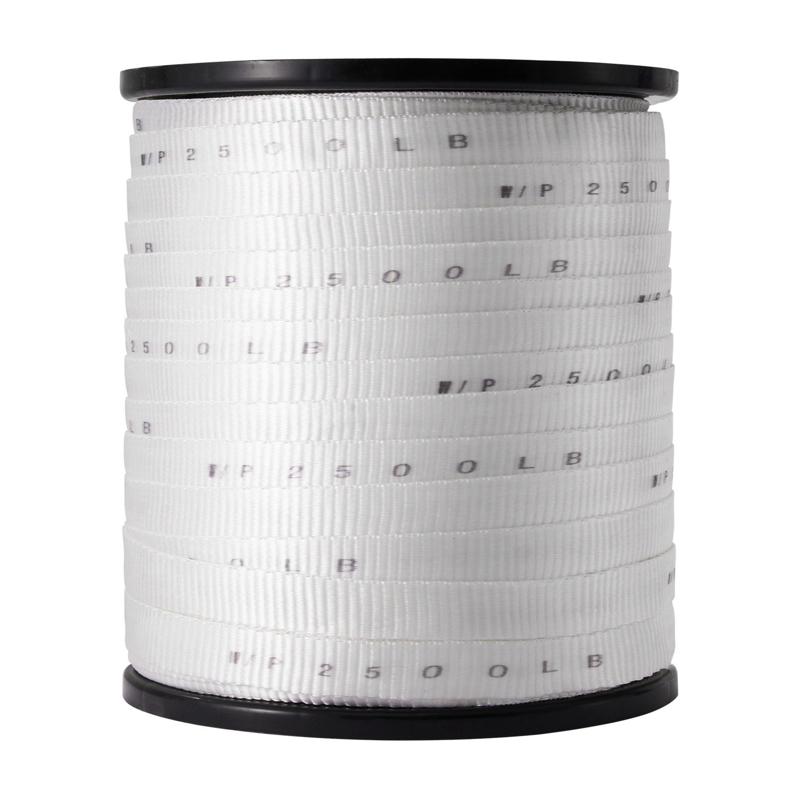 VEVOR Polyester Pull Tape, 3/4" x 528' Mule Tape Flat Rope, 2500 lbf Tensile Capacity, Printed Webbing Cable Pulling Tape for Packaging, Gardening, Commercial Electrical, Conduit Work, White 