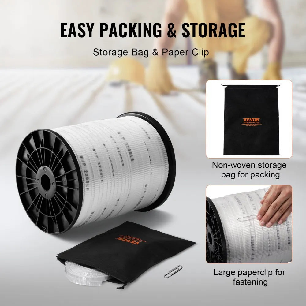 VEVOR Polyester Pulling Tape Mule Tape 5/8" x 630' 2200 lbf Tensile Capacity