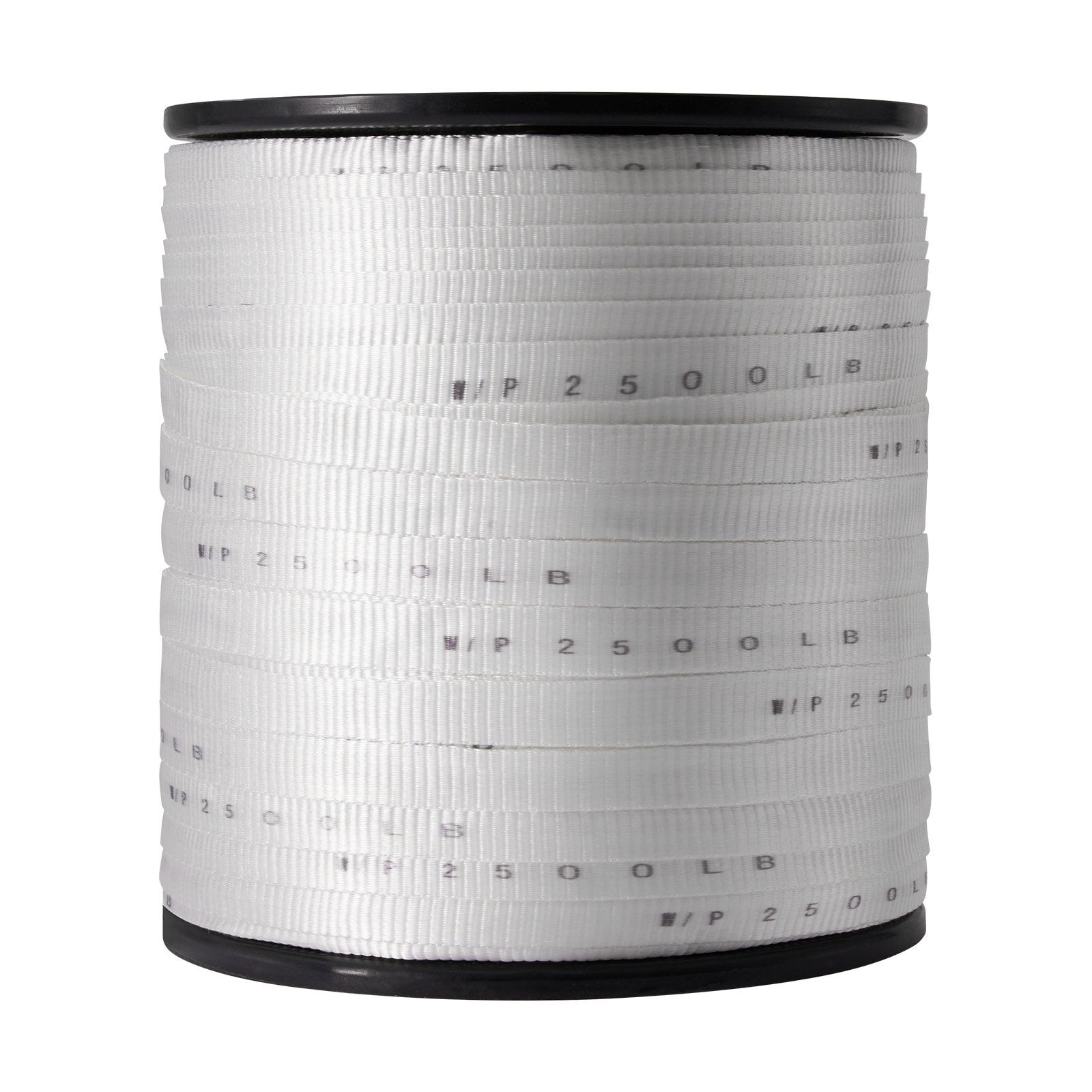 VEVOR Polyester Pull Tape, 3/4" x 1053' Mule Tape Flat Rope, 2500 lbf Tensile Capacity, Printed Webbing Cable Pulling Tape for Packaging, Gardening, Commercial Electrical, Conduit Work, White 