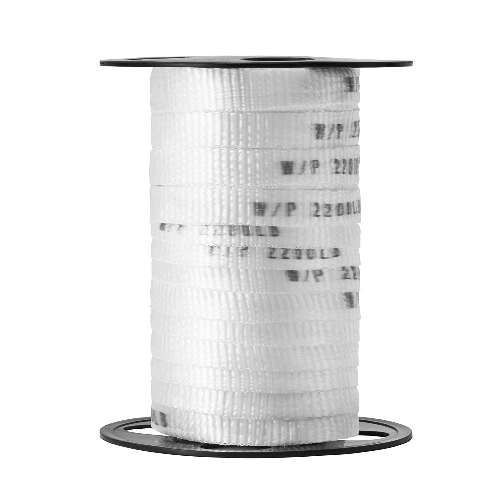 VEVOR Polyester Pull Tape, 5/8" x 108' Mule Tape Flat Rope, 2200 lbf Tensile Capacity, Printed Webbing Cable Pulling Tape for Packaging, Gardening, Commercial Electrical, Conduit Work, White 