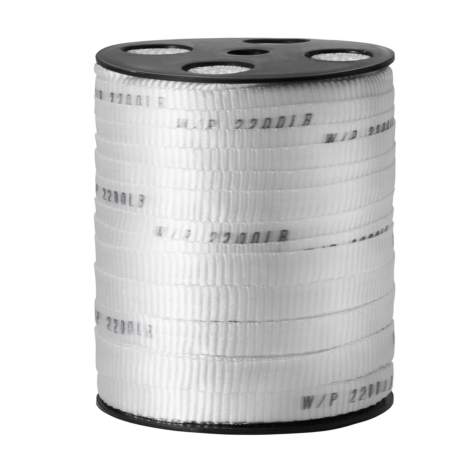VEVOR Polyester Pull Tape, 5/8" x 318' Mule Tape Flat Rope, 2200 lbf Tensile Capacity, Printed Webbing Cable Pulling Tape for Packaging, Gardening, Commercial Electrical, Conduit Work, White 