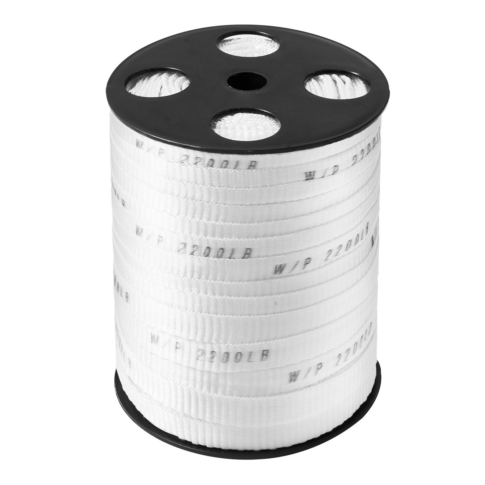 VEVOR Polyester Pull Tape, 5/8" x 318' Mule Tape Flat Rope, 2200 lbf Tensile Capacity, Printed Webbing Cable Pulling Tape for Packaging, Gardening, Commercial Electrical, Conduit Work, White 