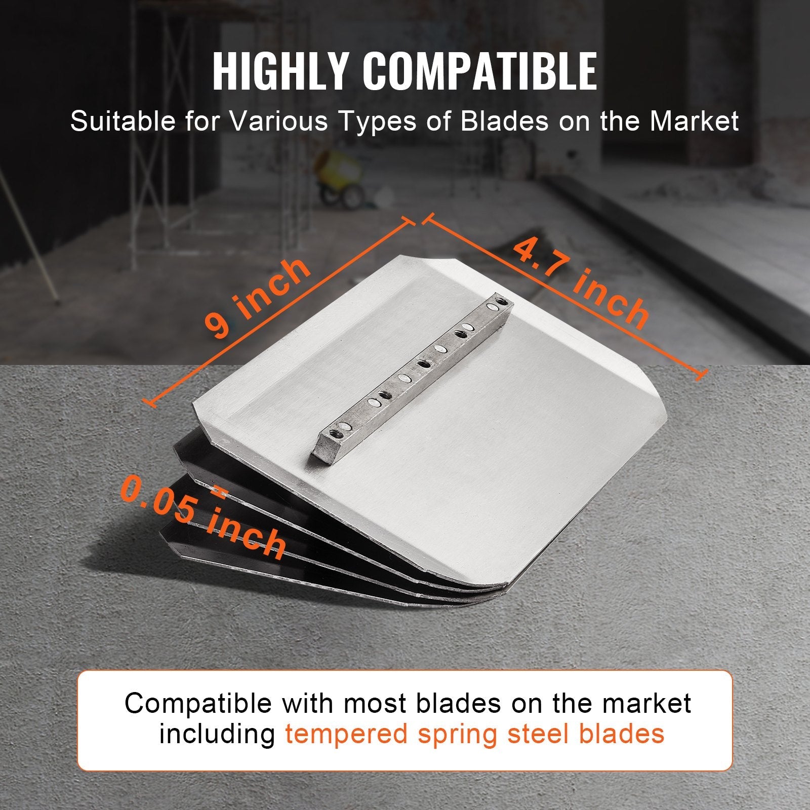 VEVOR Power Walk-Behind Cement Trowel 38” 6HP Gas-Powered with Float Pan Blade 