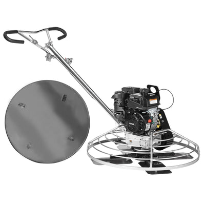VEVOR Power Walk-Behind Cement Trowel 38” 6HP Gas-Powered with Float Pan Blade 