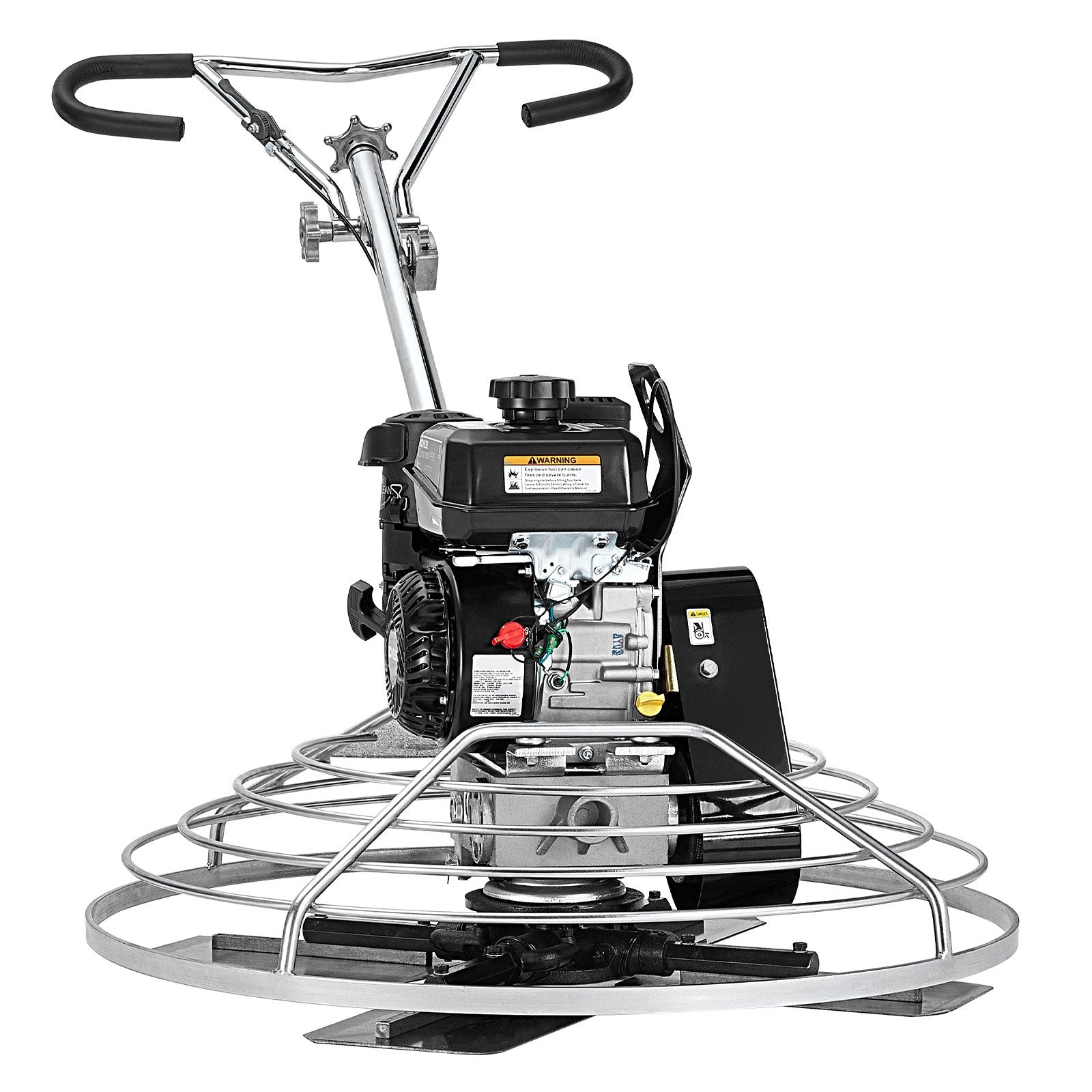 VEVOR Power Walk-Behind Cement Trowel 38” 6HP Gas-Powered with Float Pan Blade 