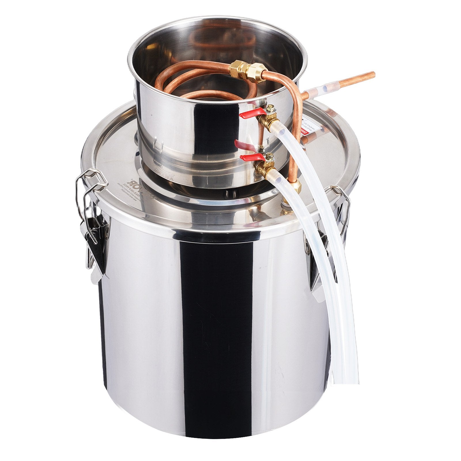 VEVOR Moonshine Still 5 Gal Water Alcohol Distiller Brewing Kit Stainless Steel 