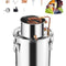 VEVOR Moonshine Still 5 Gal Water Alcohol Distiller Brewing Kit Stainless Steel
