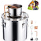 VEVOR Moonshine Still 8 Gal Water Alcohol Distiller Brewing Kit Stainless Steel