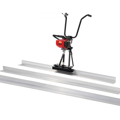 VEVOR Gas Concrete Power Screed, 6ft/8ft/11ft Aluminum Board Straight Edge Bar Set, 4 Stroke Cement Finishing Vibrating Motor w/ Height Adjustable Handles, High Efficient Concrete Tool 6500RPM 