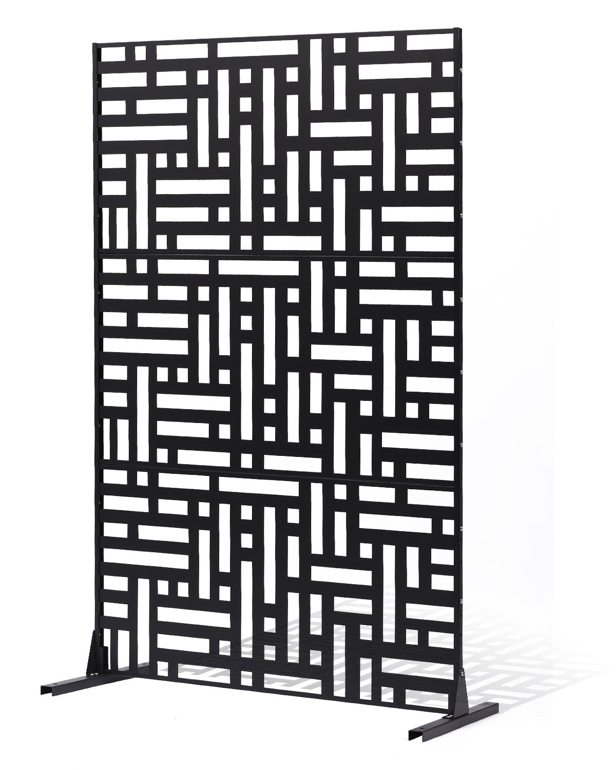 VEVOR Metal Privacy Screen 47" x 76" Outdoor Privacy Screens & Panels Black 